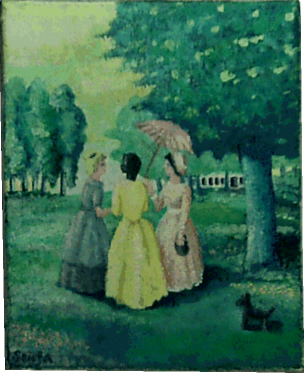 Three Ladies in a Park
